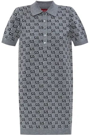 Gucci Wool jacquard polo dress