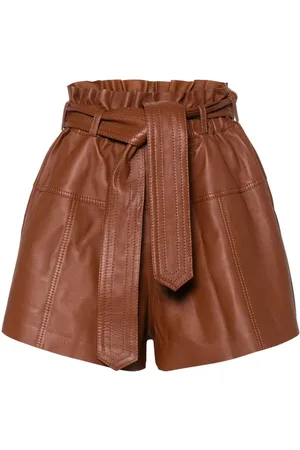 ZIMMERMANN Harmony leather shorts