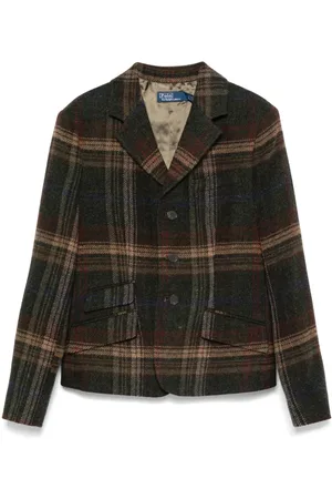 Ralph Lauren Plaid-pattern blazer