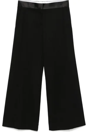 Victoria Beckham Satin-trim trousers