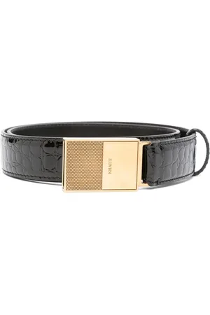 Khaite Croc-embossed belt
