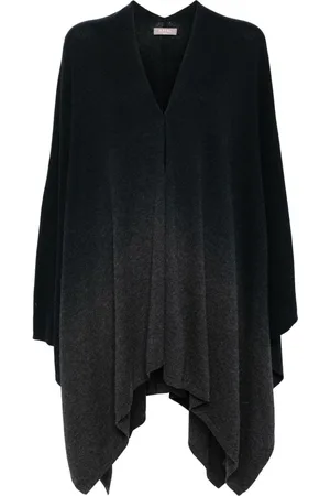 N.PEAL Gradient knitted cape