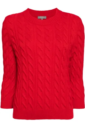 N.PEAL Cable-knit cashmere jumper