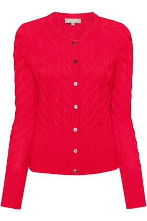 N.PEAL Myla Cable cashmere cardigan