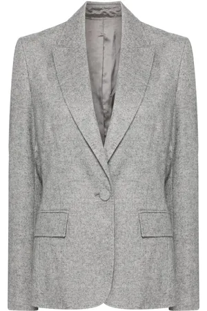 N.PEAL Wool-blend single-breasted blazer