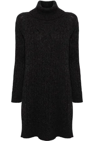 N.PEAL Cable-knitted dress