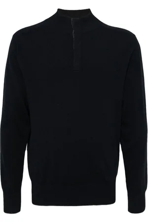 N.PEAL Half button cashmere jumper