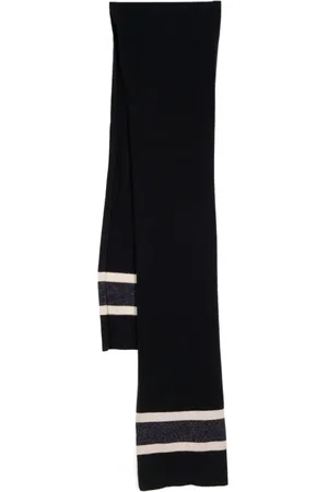N.PEAL Striped jersey scarf