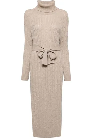 N.PEAL Longline cashmere dress