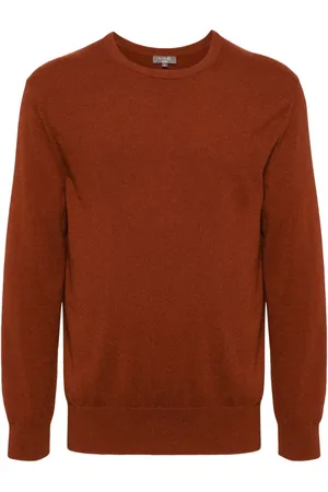 N.PEAL Oxford round neck jumper
