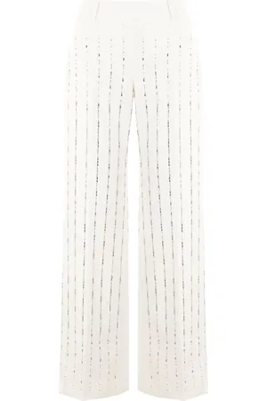 ERMANNO SCERVINO Embroidered detailing trousers