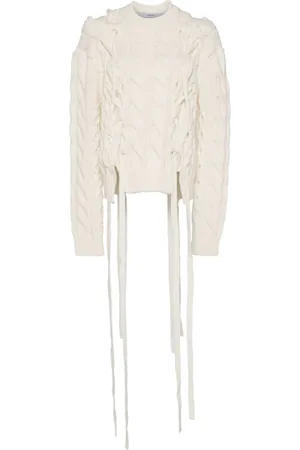 pushBUTTON Ribbon Tie knit jumper