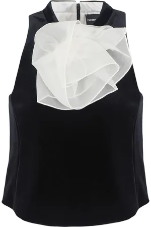 Emporio Armani Flower appliqué blouse
