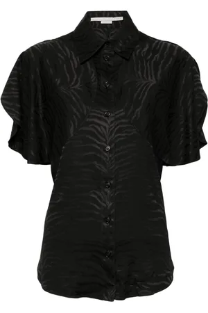 Stella McCartney Tiger-print short-sleeved shirt
