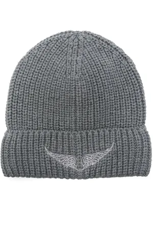 Zadig & Voltaire Logo-embroidered beanie hat