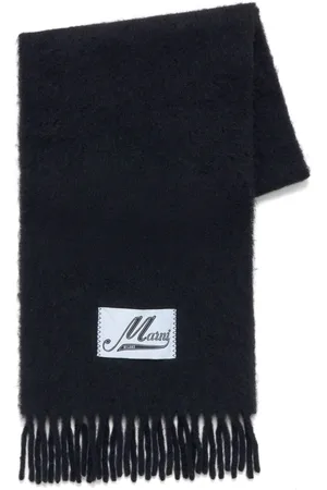 Marni Logo-appliqué scarf