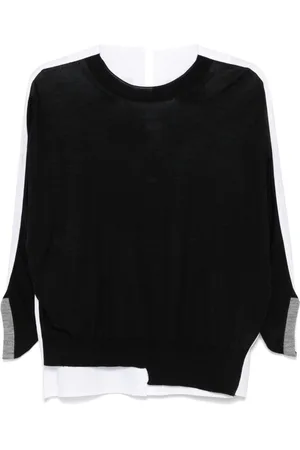 SEMICOUTURE Contrast-panel sweater
