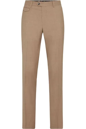 BILLIONAIRE Wool slim-cut chinos
