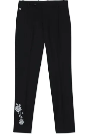 Maison Ava Floral-jacquard trousers