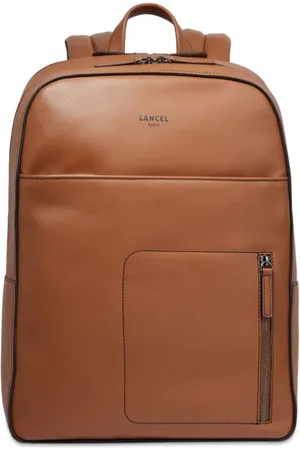 LANCEL Logo-print leather backpack