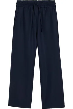 Ami Drawstring-waist wool trousers