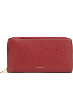 Mansur Gavriel Logo-print leather wallet