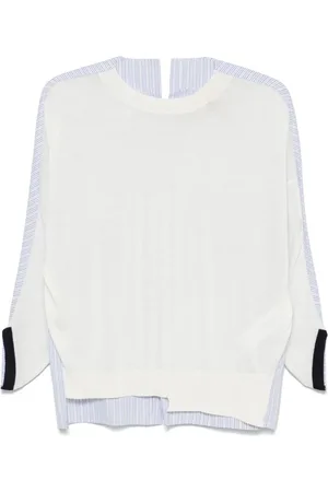 SEMICOUTURE Contrast-panel sweater