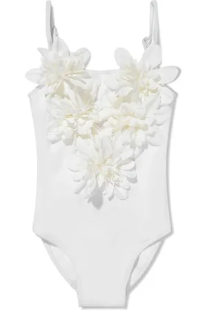 Selini Action Floral-appliqué swimsuit