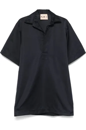 Plan C Duchess satin mini dress