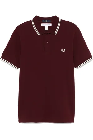 Comme des Garçons X Fred Perry logo-embroidered polo shirt
