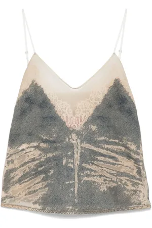 Diesel Distressed-denim tank top