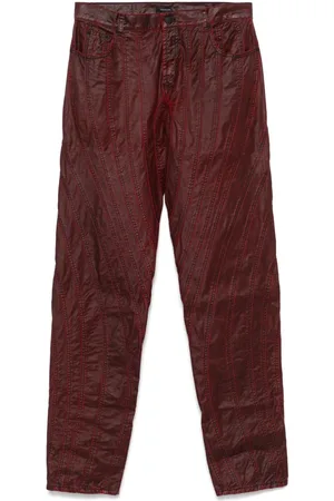 MUGLER Waxed Spiral jeans