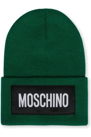 Moschino Logo-patch beanie hat