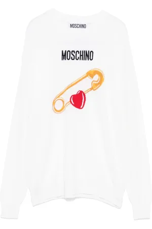 Moschino Intarsia-knit logo sweater