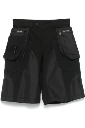 MUGLER Panelled-design cargo shorts