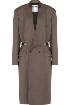 Moschino Wool canvas coat