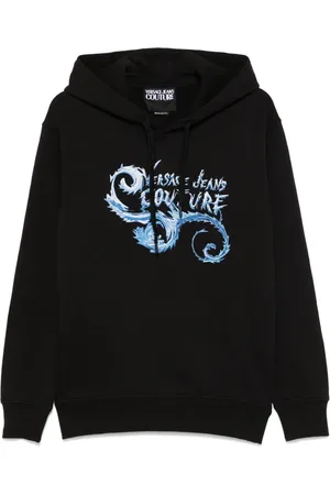 VERSACE Logo-print hoodie