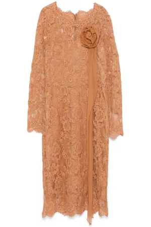 ERMANNO SCERVINO Floral-lace midi dress