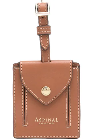 ASPINAL OF LONDON Leather luggage tag