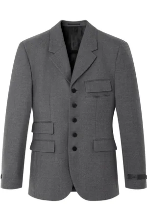 VERSACE Multi-pocket single-breasted blazer