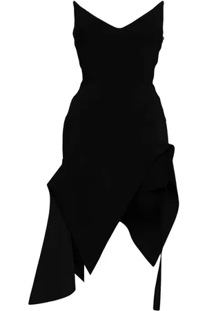 MUGLER Asymmetric bustier dress