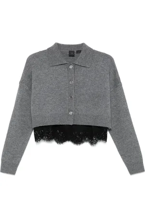 Pinko Lace-insert cardigan