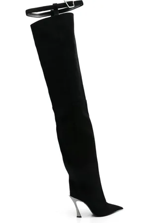MUGLER 100mm thigh-length boots