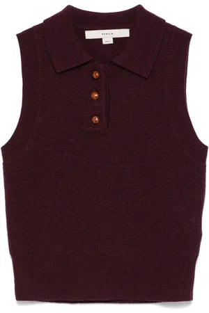 REMAIN Knitted polo top