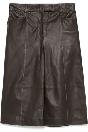 REMAIN Short leather trousers