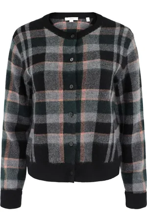 Vince Plaid-pattern cardigan