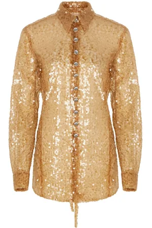 Paco rabanne Sequin-embroidered shirt