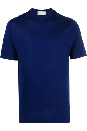 JOHN SMEDLEY Knitted short-sleeve T-shirt