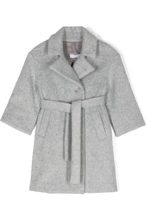 MONNALISA Crystal-embellished coat