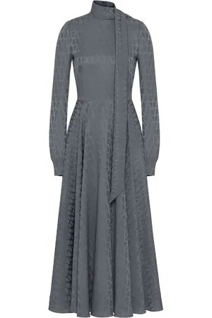 VALENTINO GARAVANI Iconograph print midi dress